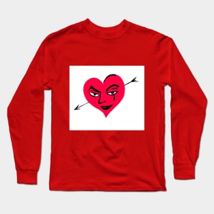 evil red heart Long Sleeve T-Shirt